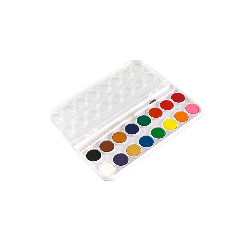 16ct na Washable Watercolor Paint na May Brush