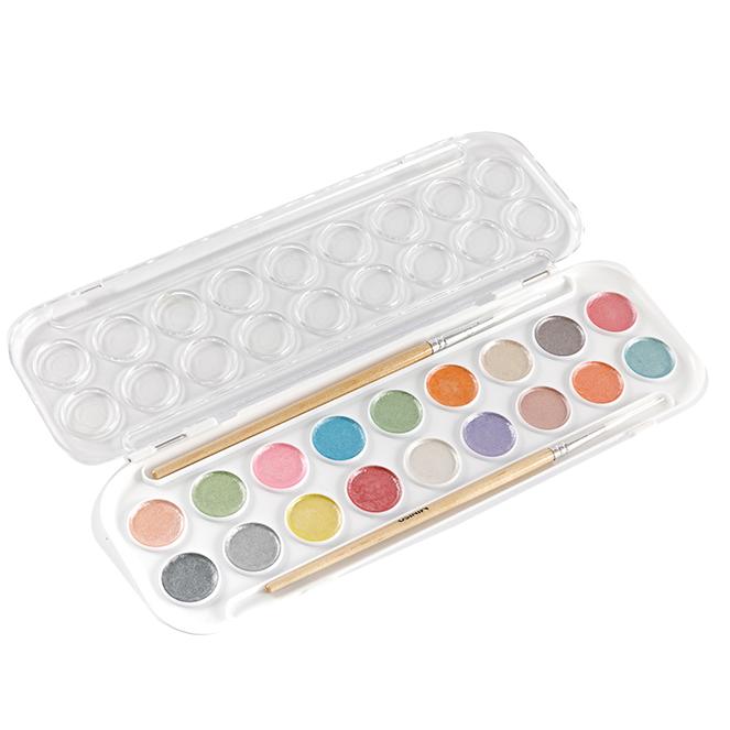 18-kulay na Metallic Watercolor Perfect Travel Watercolor Set