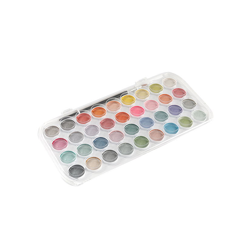 Ano ang mga bentahe ng set ng watercolor ng pearlescent kumpara sa mga regular na set ng watercolor?