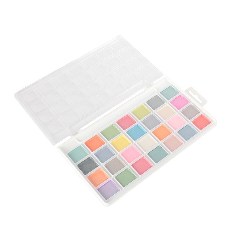 28 Color Watercolors Pan Set