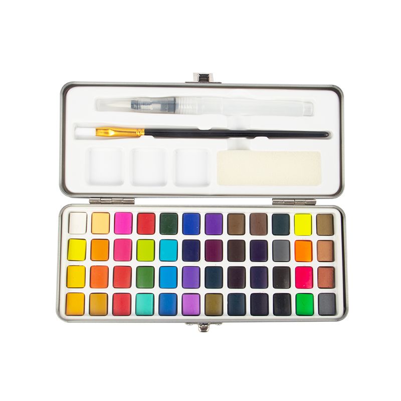 48 Colors Watercolor Paint Set na May Gift Box